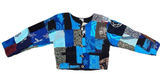 NEW Vintage Kosi‎ Bali 90s Patchwork Blue Quilted Jacket Handmade Women’s M/L Photo 0