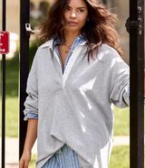 Aerie Prep Rally Rugby Sweatshirt Photo 0