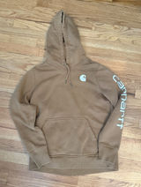 Carhartt Women's Clarksburg Graphic Sleeve Pullover Hoodie Medium 8-10 Relaxed Photo 0