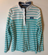 L.L. Bean Cotton Rugby Striped Henley‎ Size Medium Photo 0