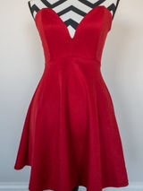Papaya Sexy Red‎ Dress Sz M Photo 0