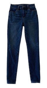 American Eagle The Dream Jean Skinny Jeans Blue Stretch Low Rise 0 Regular Photo 0