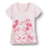 Disney 2XL Pink‎ Mickey Minnie Graphic Tee Cotton True Love Top Barbiecore Retro Photo 0