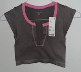 Go For Gold Urban Outfitters Top From Under Seamless Out XS/S GRAY AND PINK Photo 0