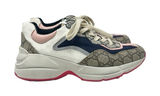Gucci Rhyton GG Canvas Multi Monogram Low Top Sneakers Runners Size 38.5 Photo 0