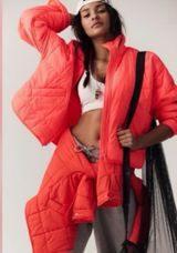 FP movement Free People Pippa Packable Puffer Jacket NWT in Hot Watermelon Photo 0