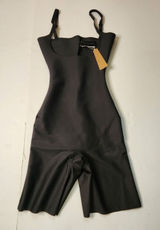 Skims Shapewear Womens M Onyx Body Core Sculpt Open Bust Mid Thigh (B13) Photo 0