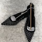 a new day Black and Silver Mesh Kitten Heel Pumps with Sequins Embellished Photo 0