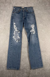 Citizens of Humanity‎ Emery Relaxed Straight Womens Jeans Size 23 Distressed Photo 0
