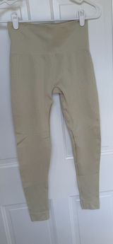 SET Active Sculptflex Seamless Leggings Beige Taupe‎ Size Small Photo 0