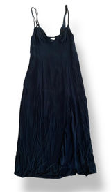 Urban Outfitters Dara Lace Trim Midi Dress Womens Size XS Black‎ Date Party Photo 0