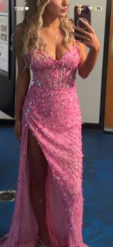 Sherri Hill Prom Pink Dress Photo 0
