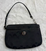 Coach Turlock Black Signature Wristlet Photo 0