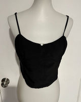 Tiger Mist Women's Black Crop-top - Size XL - NEW With Tags. Photo 0