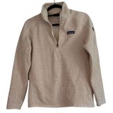 Patagonia Better‎ Sweater 1/4 Zip Pullover Fleece Jacket Oatmeal Beige Womens Photo 0