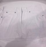 White jean skirt from golden dream boutique, size small Photo 0