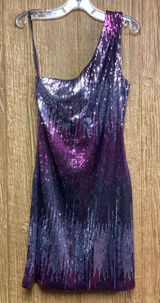 Charlotte Russe Purple Sequins Dress Size XS Photo 0