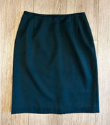 Liz Claiborne Collection Womens Forest Green 100% Wool Pencil Skirt Size 8 Photo 0