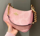 Coach Bag Shoulder Pink Leather  Photo 0