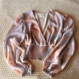 Aritzia Wilfred Wistful Blouse in Watercolor in S Photo 0
