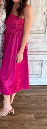 Pink Abercrombie Dress Midi Photo 0