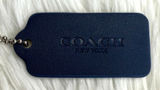 2" COACH Blue Fob Bag Charm Hang tag Hangtag Photo 0