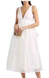 Sachin & Babi Women Carmina Organza Midi Bow Dress Wedding Prom Size‎ 8 Photo 0