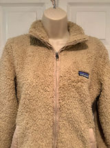Patagonia Los Gatos Teddy Fleece Zip Jacket Tan Beige 25210 Women Small Photo 0