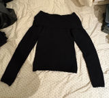 NA-KD off the shoulder black sweater Photo 0