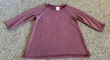 New York‎ Laundry Women's Purple Quarter Sleeve Textured Top Size Large Photo 0