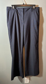 Antonio Melani Espresso And Navy‎ Plaid Dress Pants Size 8 NWT Photo 0
