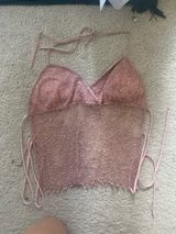 Bebe sparkly backless top Photo 0