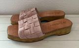 Matisse Hamptons Platform Slides Sandals Dusty Rose Pink Suede Shoes Photo 0