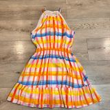 Skies are‎ Blue Womens Plaid Halter Dress Small S Summer Beach Sun Dress Photo 0