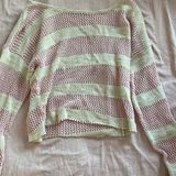 striped knit sweater Pink Size 2 Photo 0