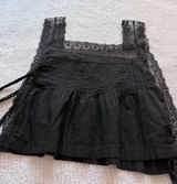 tie side black lace top Size L Photo 0