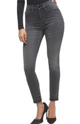 Good American Black Good Legs Crop High Waist Skinny Jeans Size 8/29 GLC961T Photo 0