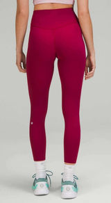 Lululemon 10 Base Pace High-Rise Running Tight 25" Pomegranate Pink Nulux W5DKHS Photo 0