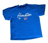 Vintage 90s Blue Houston, Texas Graphic T-Shirt 🔥 Photo 0