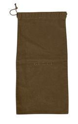 Gucci Brown Canvas Drawstring Dust Bag Travel Storage Pouch 17x7 Inches Luxury Photo 0