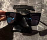 Quay Australia Black Square Frame Sunglasses with Dark Lenses Photo 0