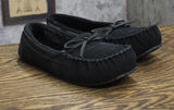 NEW Auden Women's Suede Faux Fur Lined Slippers Black 7M Photo 0