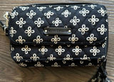 Vera Bradley RFID All In One Clutch Wristlet Resort Medallion Black And‎ White Photo 0