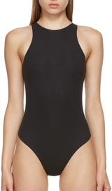 SKIMS fits everybody bodysuit high neck thong jersey sleeveless onyx crewneck Photo 0