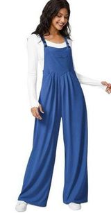 - NWT Adjustable Strap Button Plicated Waffle Overalls Sz M Photo 0