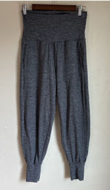 Aerie High Waisted Gray Joggers Lounge Pants Slouchy Cuffed Pockets Size S Photo 0