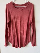American Eagle Soft & Sexy Pink Plush Long Sleeve Top - Size S - NWOT Photo 0