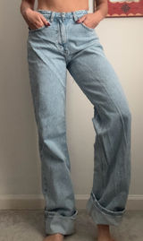 Abercrombie 90’s relaxed high rise curve love light wash denim jeans 2 /26 long Photo 0