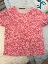Pink Print Brandy Melville Cheetah Top Photo 0