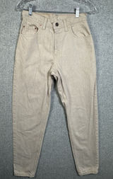 Vintage Levis 550‎ Jeans Womens 7 Med Relaxed Fit Tapered Leg Cream Made In USA Photo 0